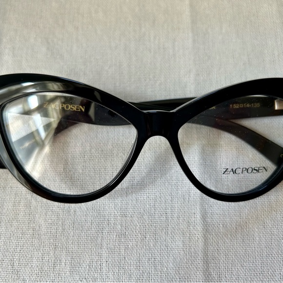 Zac Posen Verushka black Cateye Frames - Picture 3 of 6